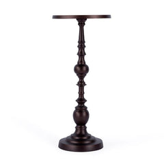 Butler Specialty Darien 10" Rd Bronze Outdoor Pedestal Side Table 4324471