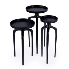 Butler Specialty Emilie Round Set of 3 Outdoor Scatter Tables 4421437