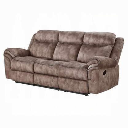 ACME Zubaida Two Tone Motion Reclining Sofa w/USB Port 55020