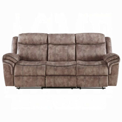 ACME Zubaida Two Tone Motion Reclining Sofa w/USB Port 55020