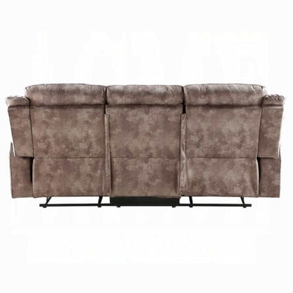 ACME Zubaida Two Tone Motion Reclining Sofa w/USB Port 55020
