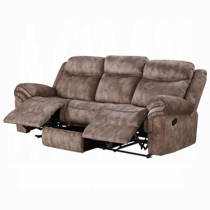 ACME Zubaida Two Tone Motion Reclining Sofa w/USB Port 55020