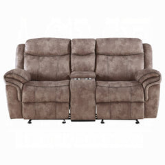 ACME Zubaida Two Tone Motion Glider Loveseat w/USB Port & Console 55021