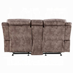 ACME Zubaida Two Tone Motion Glider Loveseat w/USB Port & Console 55021