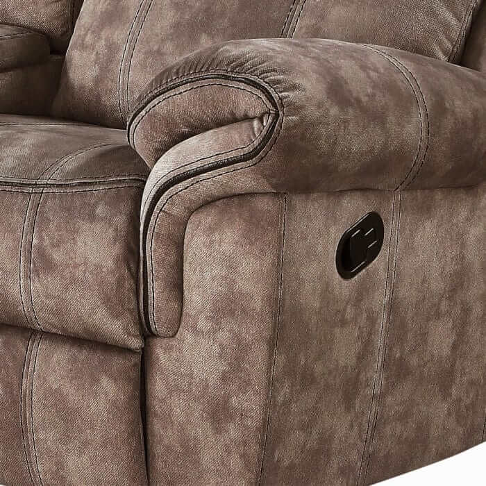 ACME Zubaida Two Tone Motion Glider Loveseat w/USB Port & Console 55021