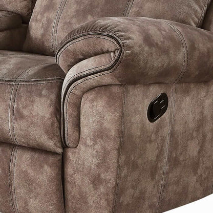 ACME Zubaida Two Tone Motion Glider Loveseat w/USB Port & Console 55021