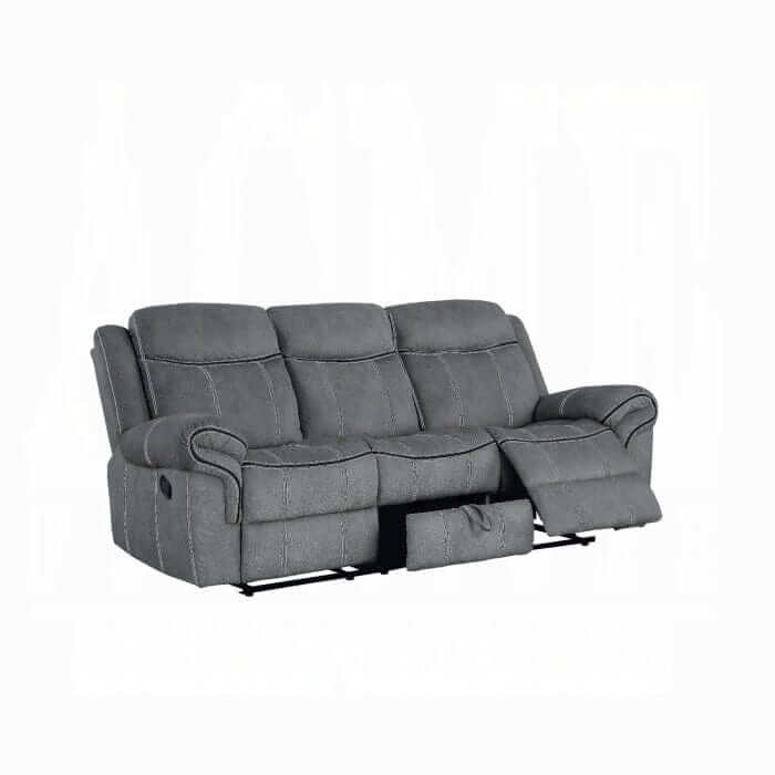 ACME Zubaida Two Tone Gray Velvet Motion Sofa w/USB Port 55025