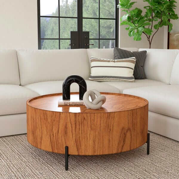 Butler Specialty Tori Round  Medium Brown Coffee Table 5514274