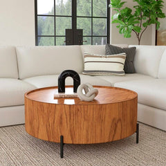 Butler Specialty Tori Round  Medium Brown Coffee Table 5514274