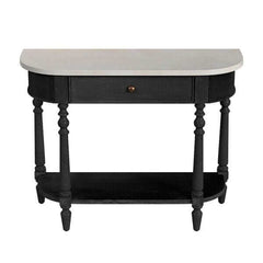 Butler Specialty Danielle Black Marble 1 drawer Console Table 5517432