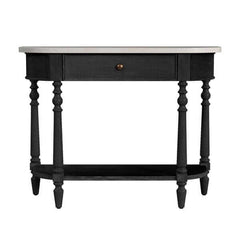 Butler Specialty Danielle Black Marble 1 drawer Console Table 5517432