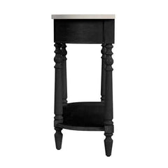 Butler Specialty Danielle Black Marble 1 drawer Console Table 5517432