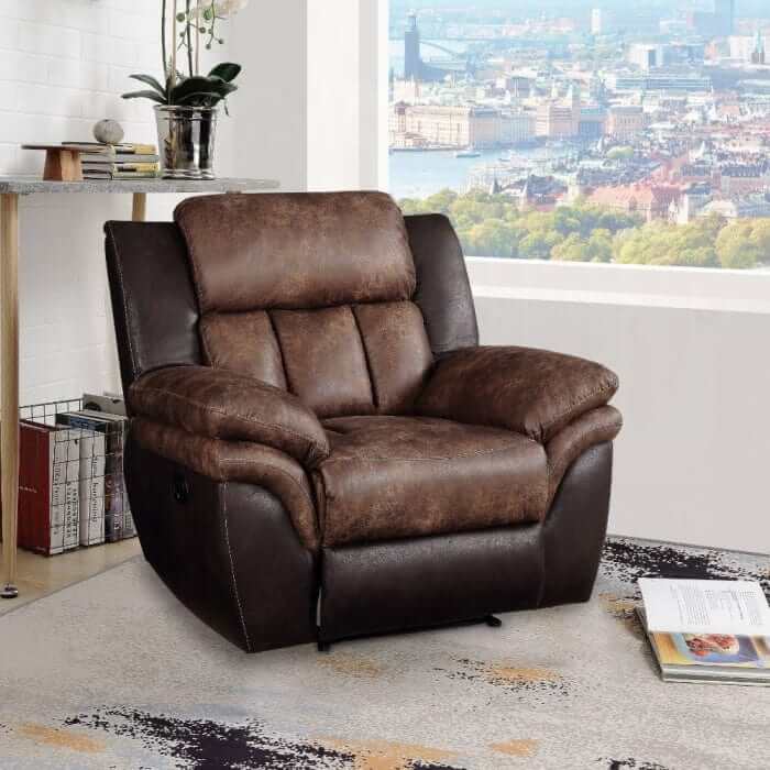 ACME Jaylen Toffee & Espresso Motion Recliner 55427