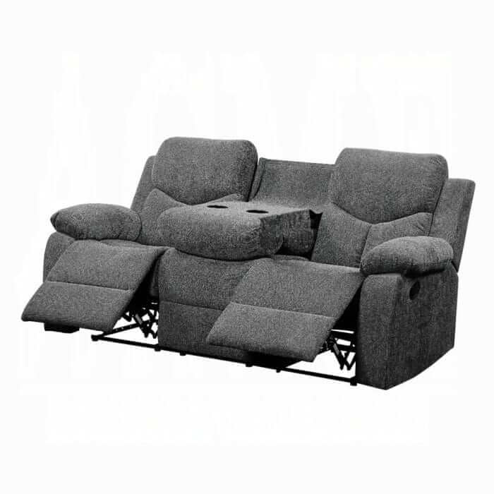 ACME Kalen Gray Chenille Motion Sofa 55440