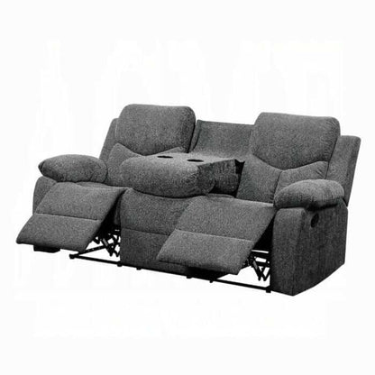 ACME Kalen Gray Chenille Motion Sofa 55440