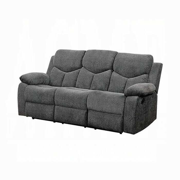 ACME Kalen Gray Chenille Motion Sofa 55440