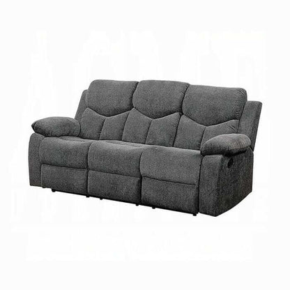 ACME Kalen Gray Chenille Motion Sofa 55440