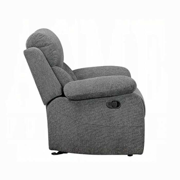 ACME Kalen Gray Chenille Motion Loveseat w/Console 55441