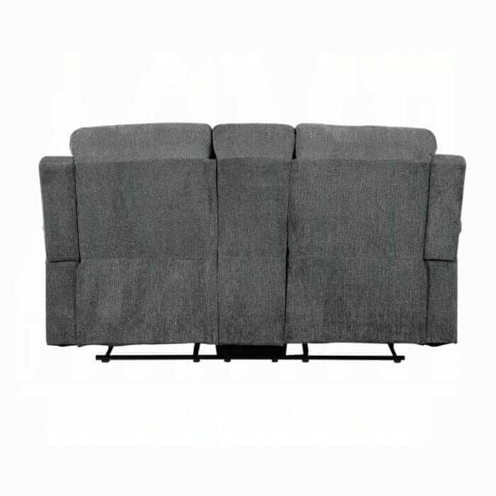 ACME Kalen Gray Chenille Motion Loveseat w/Console 55441