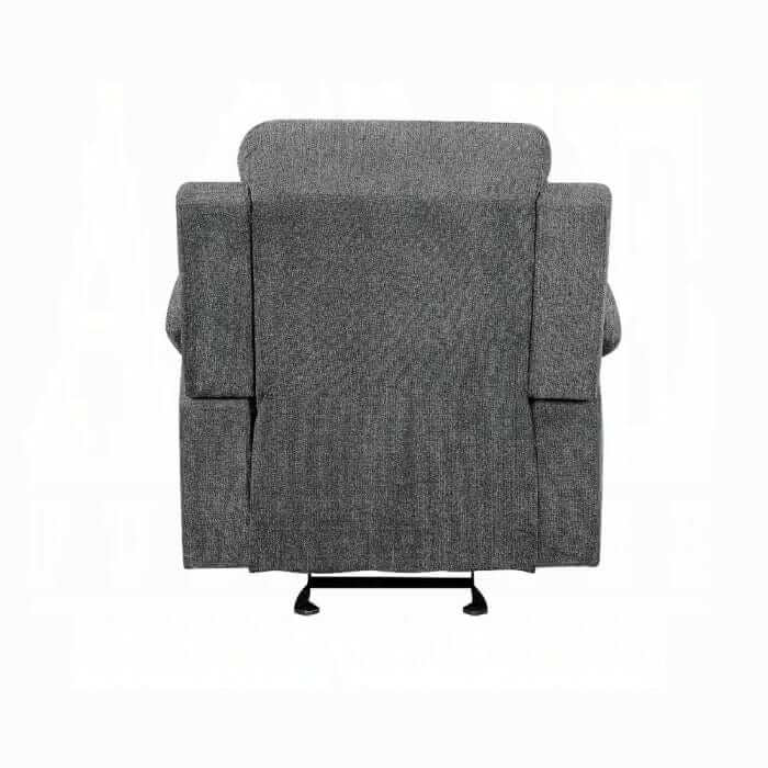 ACME Kalen Gray Chenille Motion Glider Recliner 55442