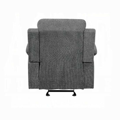 ACME Kalen Gray Chenille Motion Glider Recliner 55442