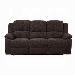 ACME Madden Brown Chenille Motion Loveseat w/Console 55446