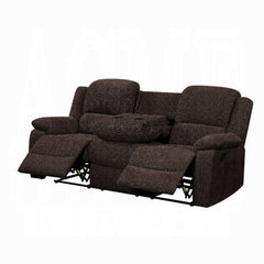 ACME Madden Brown Chenille Motion Loveseat w/Console 55446