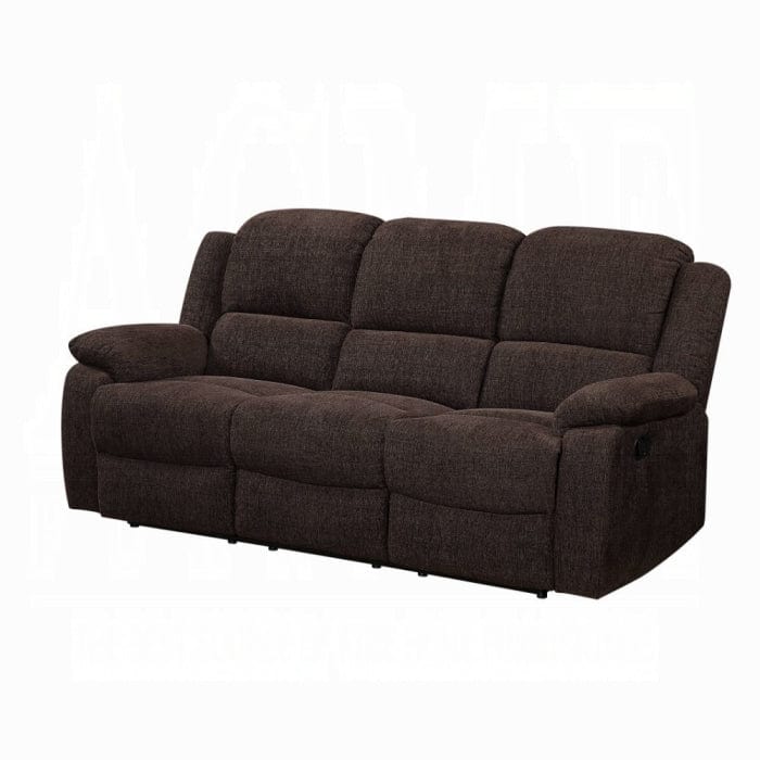 ACME Madden Brown Chenille Motion Sofa 55445