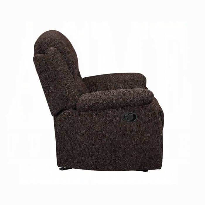 ACME Madden Brown Chenille Glider Motion Recliner 55447
