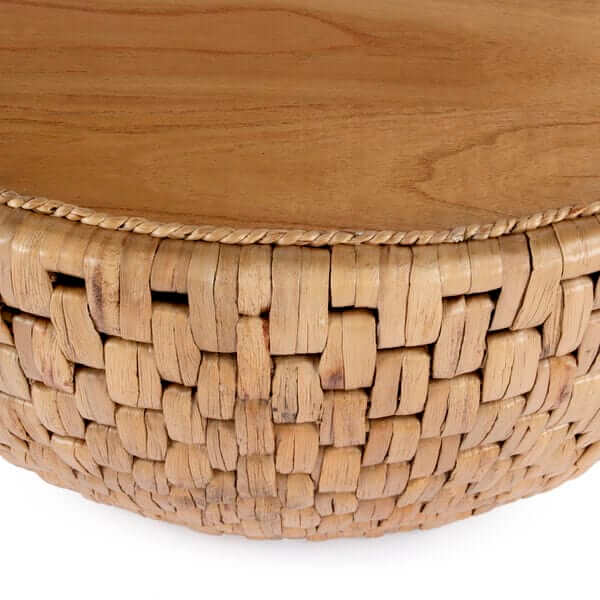 Butler Specialty Captiva Round Natural Rattan Drum Coffee Table 5695404