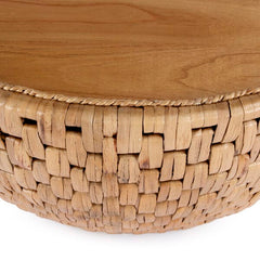 Butler Specialty Captiva Round Natural Rattan Drum Coffee Table 5695404