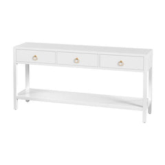 Butler Specialty White Lark 65" Rectangular 3 Drawer Console Table 5701304