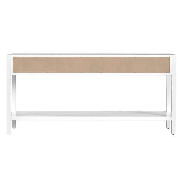 Butler Specialty White Lark 65" Rectangular 3 Drawer Console Table 5701304