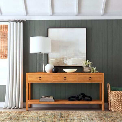 Butler Specialty Lark Light Brown 3 Drawer Console Table 5701312