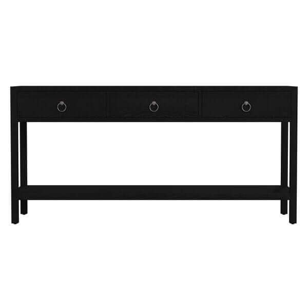 Butler Specialty Lark BLK 3 Drawer Console Table w/ Lower Shelf 5701432