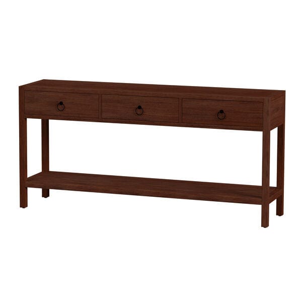 Butler Specialty Lark 3 Drw Med Brn Console Table w/ Lower Open Shelf 5701489