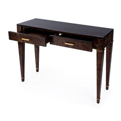 Butler Specialty Kai Dark Brown 2 Drawer 45" Burl Wood Console Table 5714446