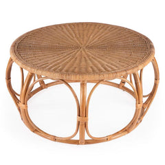 Butler Specialty Savannah Woven Natural Rattan Round Coffee Table 5776404