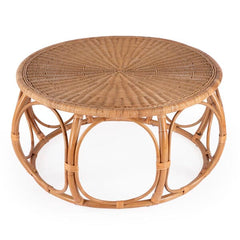 Butler Specialty Savannah Woven Natural Rattan Round Coffee Table 5776404