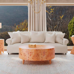 Butler Specialty Billie Round Medium Brown Burl Coffee Table 5790442