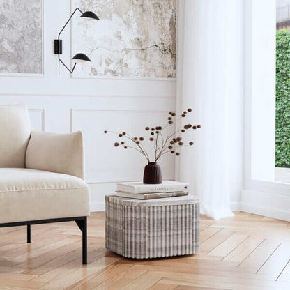 Butler Specialty Sylvester Gray & White Low Bunching Table 5873455