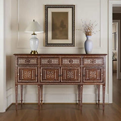 Butler Specialty Manali Brown Mother of Pearl Console Table 5968338