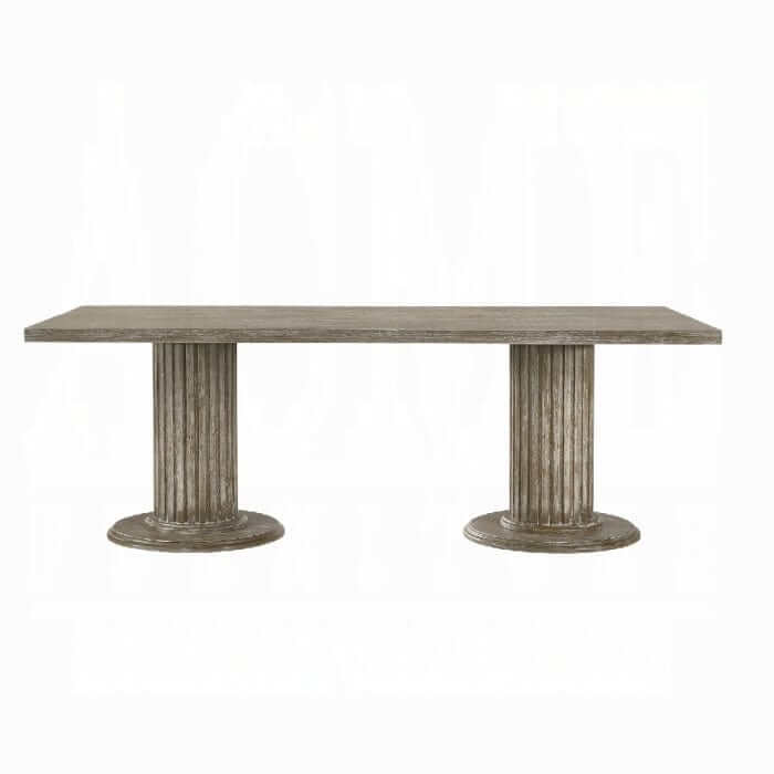 ACME Gabrian Reclaimed Gray Dining Table 60170