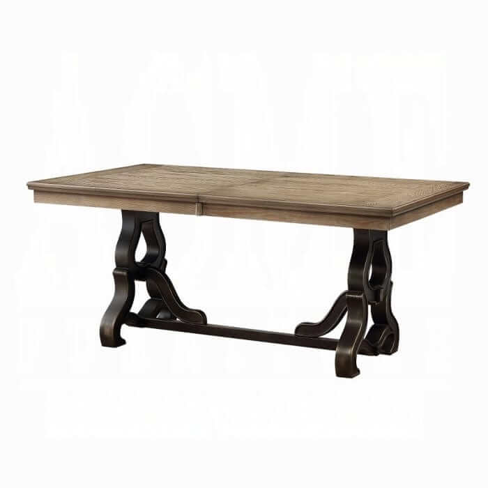 ACME Nathaniel Extendable Maple Dining Table 62330