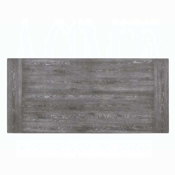 ACME Leventis Weathered Gray Dining Table 66180