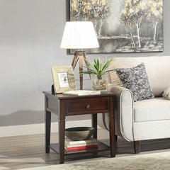 ACME Malachi Walnut End Table 80255