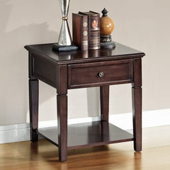 ACME Malachi Walnut End Table 80255