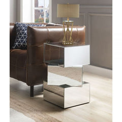 ACME Meria Mirrored End Table 80272