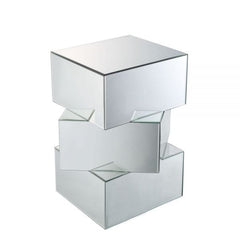 ACME Meria Mirrored End Table 80272