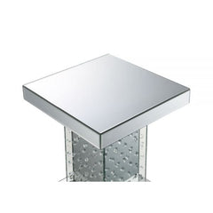 ACME Nysa Mirrored & Faux Crystals End Table 80284